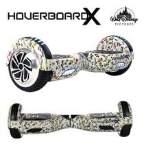 Skate Eletrico 6,5 Mickey Mouse Branco HoverboardX Smart
