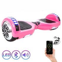 Skate Eletrico 6,5 Rosa HoverboardX Smart Balance Bluetooth