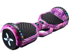 Skate Elétrico Hoverboard LED E Som Bluetooth Overboard 6,5