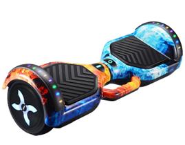 Skate Elétrico Hoverboard Led Som Bluetooth Overboard Flash