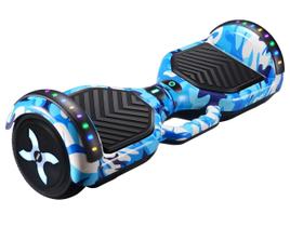 Skate Elétrico Hoverboard Led Som Bluetooth Overboard Flash