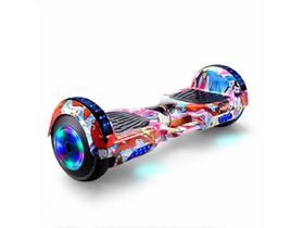 Skate Elétrico Hoverboard Roda 6.5'' Poleg. C/ Led Bluetooth