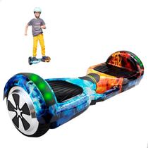 Skate Elétrico Radical Hoverboard Smart Balance fogo gelo