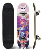 Skate Feminino Semi Profissional e Iniciante Menina Gamer Hypebords