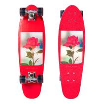 Skate HLB Cruiser Estampa de Flor Vermelho