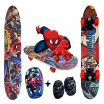 Skate infantiil duplo c/ acess spider man 61cm 3223 Skate infantiil duplo c/ acess spider man 61cm 3223