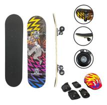 Skate Infantil 31 Shape Radical Com Kit Proteção Importway