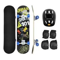 Skate Infantil Com Kit Proteção Urban DMR6052 - Dm Toys