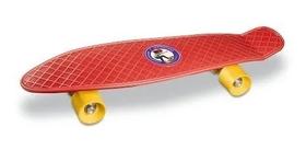Skate Infantil Completo Shape Radical Iniciante Longboard Jr Vermelho