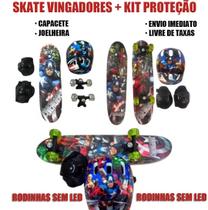 Skate Infantil Frozen Kit Proteção Rodas Gel Prancha Lixa Antiderrapante - Chicvida