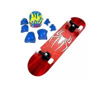 Skate Infantil Menino Completo Homem Spider Dark Aranha