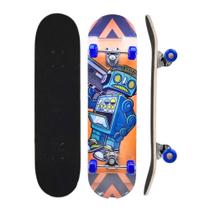 Skate Infantil Montado Com Lixa 7 Lâminas Brinquedo Radical