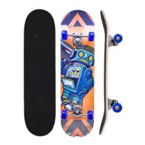 Skate Infantil Montado Com Lixa 7 lâminas Brinquedo Radical