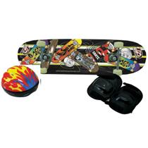 Skate infantil Montado Completo mais kit de proteção - Toy Mix