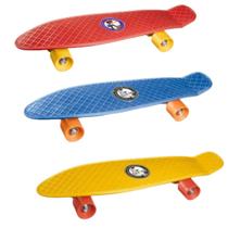 Skate Infantil Plástico Colorido Para Meninas Meninos Suporta Até 40kg Brinquedos Brinquemix