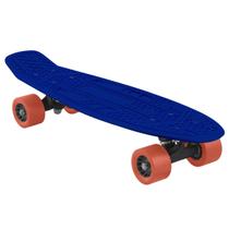 Skate Infantil Pro Tork Mini Long Compact Board Menino Menina Sk8 Kids Cruiser Azul Rosa
