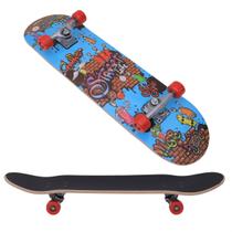 Skate Infantil Radical com Kit de Proteção Capacete Até 90 Kilos