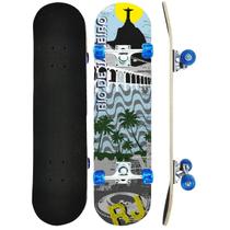 Skate Infantil Radical Rio de Janeiro Shape Madeira Dm Toys Skate Infantil Radical Rio de Janeiro Shape Madeira Dm Toys