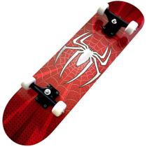 Skate iniciante completo esqueite desenho skat spider aranha