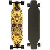 Skate Longboard Montado Completo Allyb - Skull Mexican