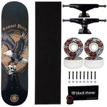 Skate Lyons Maple Montado 8.0 Profissional Next 53mm Abec 15 Cor:Preto Skate Lyons Maple Montado 8.0 Profissional Next 53mm Abec 15 Cor:Preto