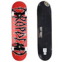 Skate Montado Drop Dead Hamper Iniciante Vermelho/Preto