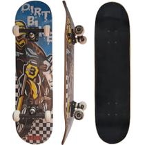 Skate Montado Infantil Até 70 kg Dirt Bike