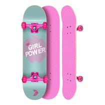 Skate Montado Profissional Cisco Feminino Girl Power Tifanny Truck/Roda/Lixa Rosa 8