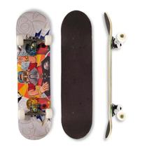 Skate Montado Profissional Dj Vovô Shape Lixa Trucks E Rodas