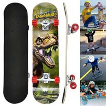 Skate Radical Madeira Infantil Iniciante Grande Suporta 50Kg - DM Toys Presentes
