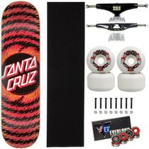 Skate Santa Cruz Flame Montado 8.0 Stick Next 57mm Abec 15 Cor:Vermelho