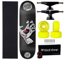 Skate Santa Cruz Profissional 8.0 Truck 139mm Abec 15 Black