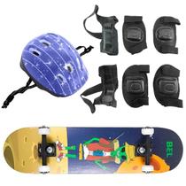 Skate Semi Pro + Kit Proteção Completo Estampa E.T. Belfix Skate Semi Pro + Kit Proteção Completo Estampa E.T. Belfix