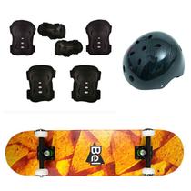 Skate Semi-Pro + Kit Proteção Completo Estampas Sortidas Bel Skate Semi-Pro + Kit Proteção Completo Estampas Sortidas Bel