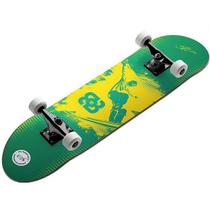 Skate Semi Profissional BOB Burnquist Verde e Amarelo Unitoys 2121