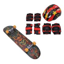 Skate Semi Profissional Com Kit De Proteção 8 Peças Zippy Toys Skate Semi Profissional Com Kit De Proteção 8 Peças Zippy Toys