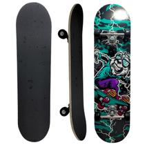 Skate Semi Profissional Estampado DM Radical Montado Completo Até 70 Kg DMR6254