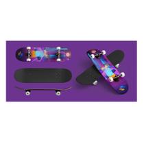 Skate Semi Profissional Montado 7 Laminas Abec 5 Até 70 Kg Unitoys