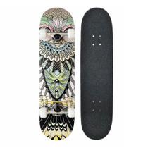 Skate Semi Profissional Spin Coruja Shape Marfim Abec 9