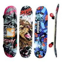 Skate Semiprofissional Completo Com Lixa Reforçado Até 70kg