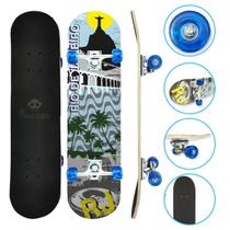 Skate Skateboard Iniciante 70Kg Completo Shape 7.0 Montado