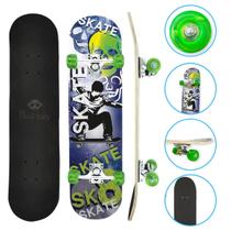 Skate Skateboard Iniciante 70kg Completo Shape 7.0 Montado