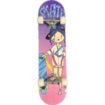 Skate Street Spin Rosa Menina Skatista CKS Shape 8 Camadas