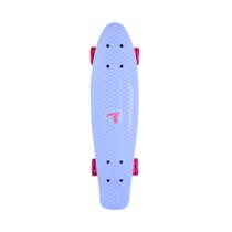 Skate Traxart Mini Cruiser Azul Com Rodas de Led 59 mm Skate Traxart Mini Cruiser Azul Com Rodas de Led 59 mm