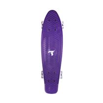 Skate Traxart Mini Cruiser Roxo Com Rodas de Led 59 mm Skate Traxart Mini Cruiser Roxo Com Rodas de Led 59 mm