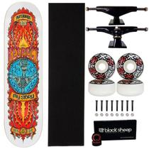 Skate Wood Light Maple 8.0 Roda Next 53 Black Sheep Abec 15