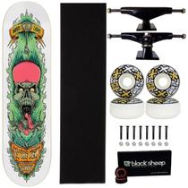 Skate Wood Light Maple Montado Completo Caveira 8.2 Next 53 Cor:Amarelo Skate Wood Light Maple Montado Completo Caveira 8.2 Next 53 Cor:Amarelo