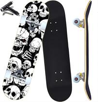 Skateboard Anyfun 31" Shape de Maple Double Kick Skull