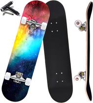 Skateboard Anyfun 31" Shape Double Kick em Maple de 7 Camadas