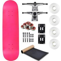 Skateboard Completo Moose 7,75" Neon Rosa com Deck de Maple